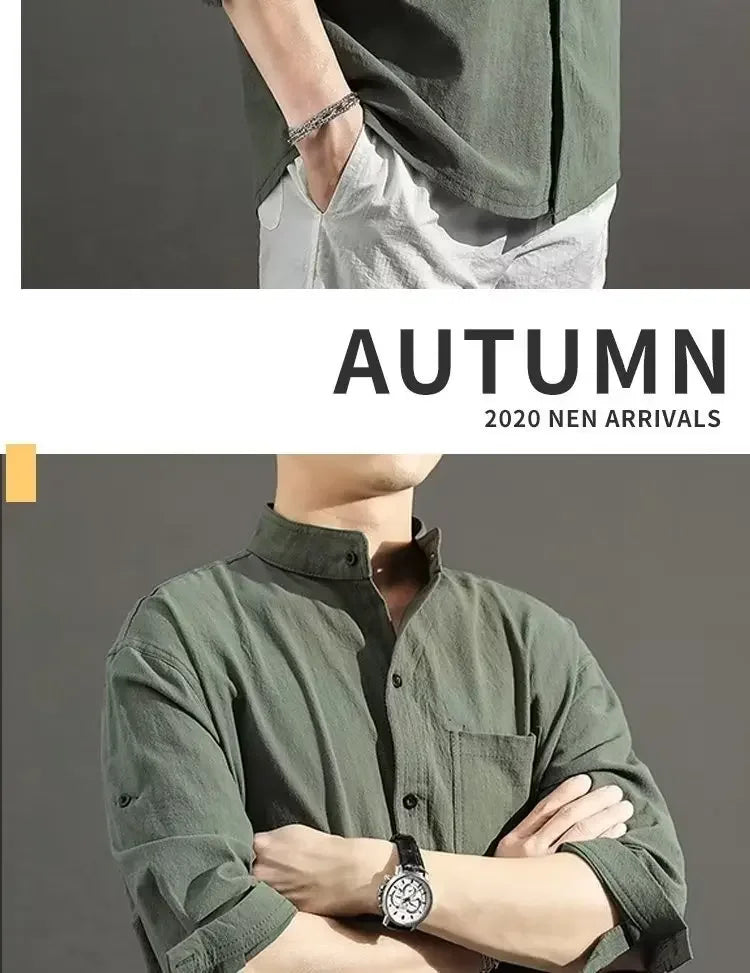 Lässiges Herren-Langarmshirt mit digitalem Farbverlauf – ideal für den Herbst