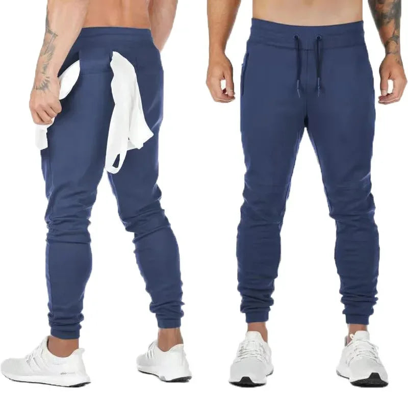 LOGO-freie Muscle Herren Sporthose Herren Fitness Hängende Handtuchhose Lauftraining Fußhose