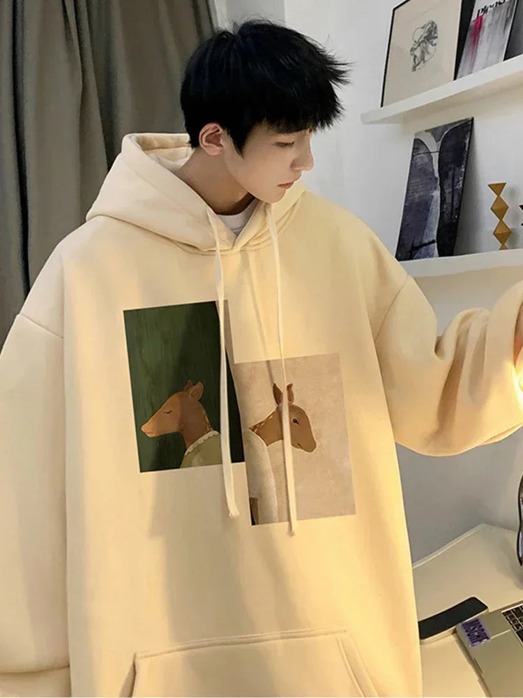 Herbst Hip Hop Mode übergroße Hoodies für Männer Anime Print Hoody Sweatshirts lässig Goth Hoodie Y2k Streetwear Kleidung