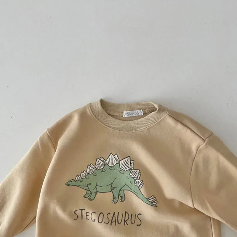 Baby Body aus dünnem Material mit Cartoon-Dinosaurier für Kleinkinder bis 18 Monate