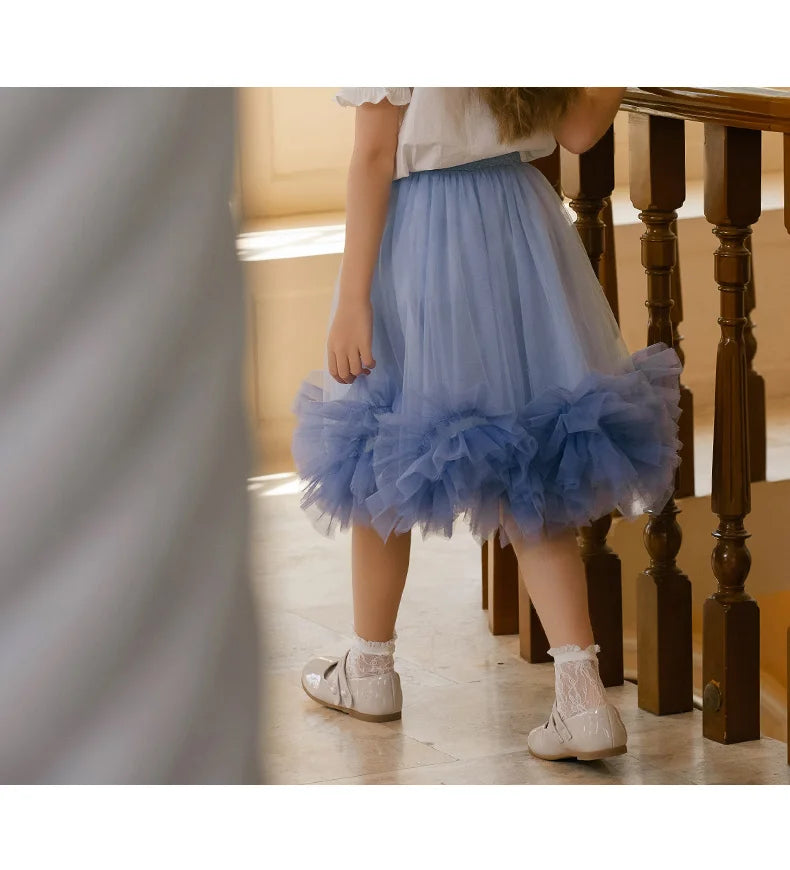 Elegantes Mädchen-Sommerkleid in Lila für Partys und Hochzeiten – Blumenkleid mit luxuriösem Design, ärmelloses Kleid in Khaki Beige für Kinder von 3 bis 14 Jahren.