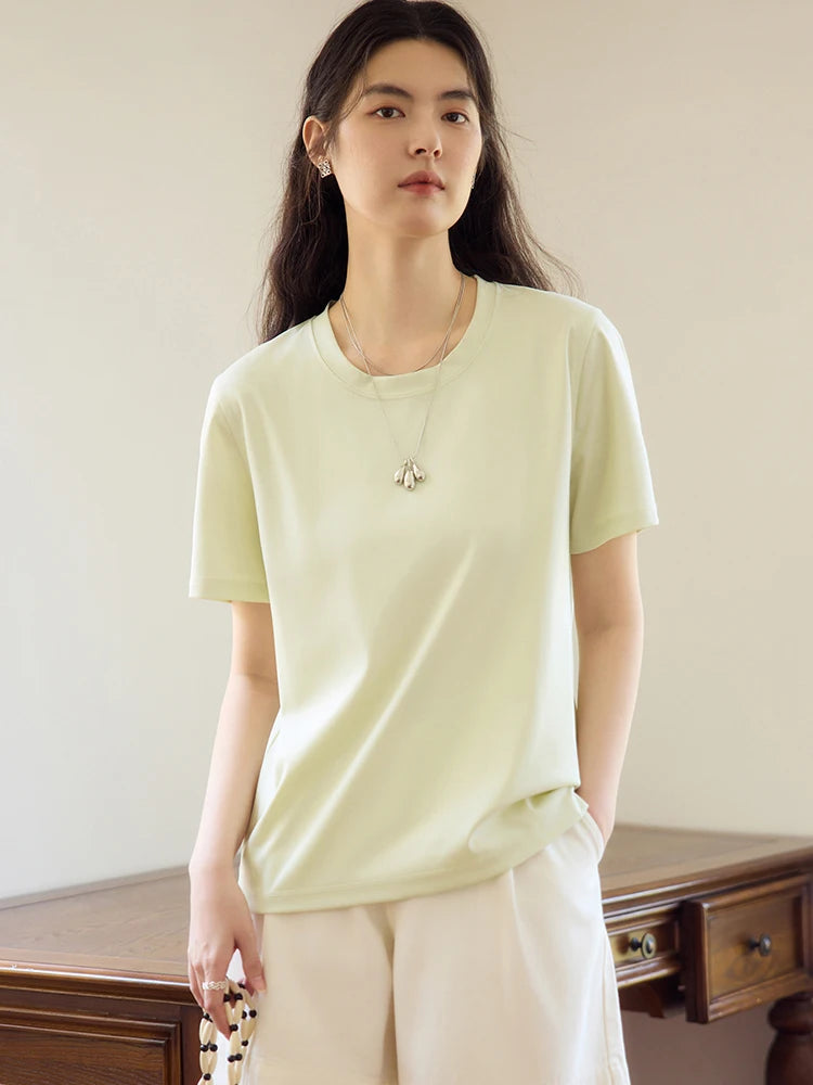 Lässiges Damen-T-Shirt in Übergröße mit Rundhalsausschnitt und kurzem Ärmel – bedrucktes, luftiges Design für den Sommer