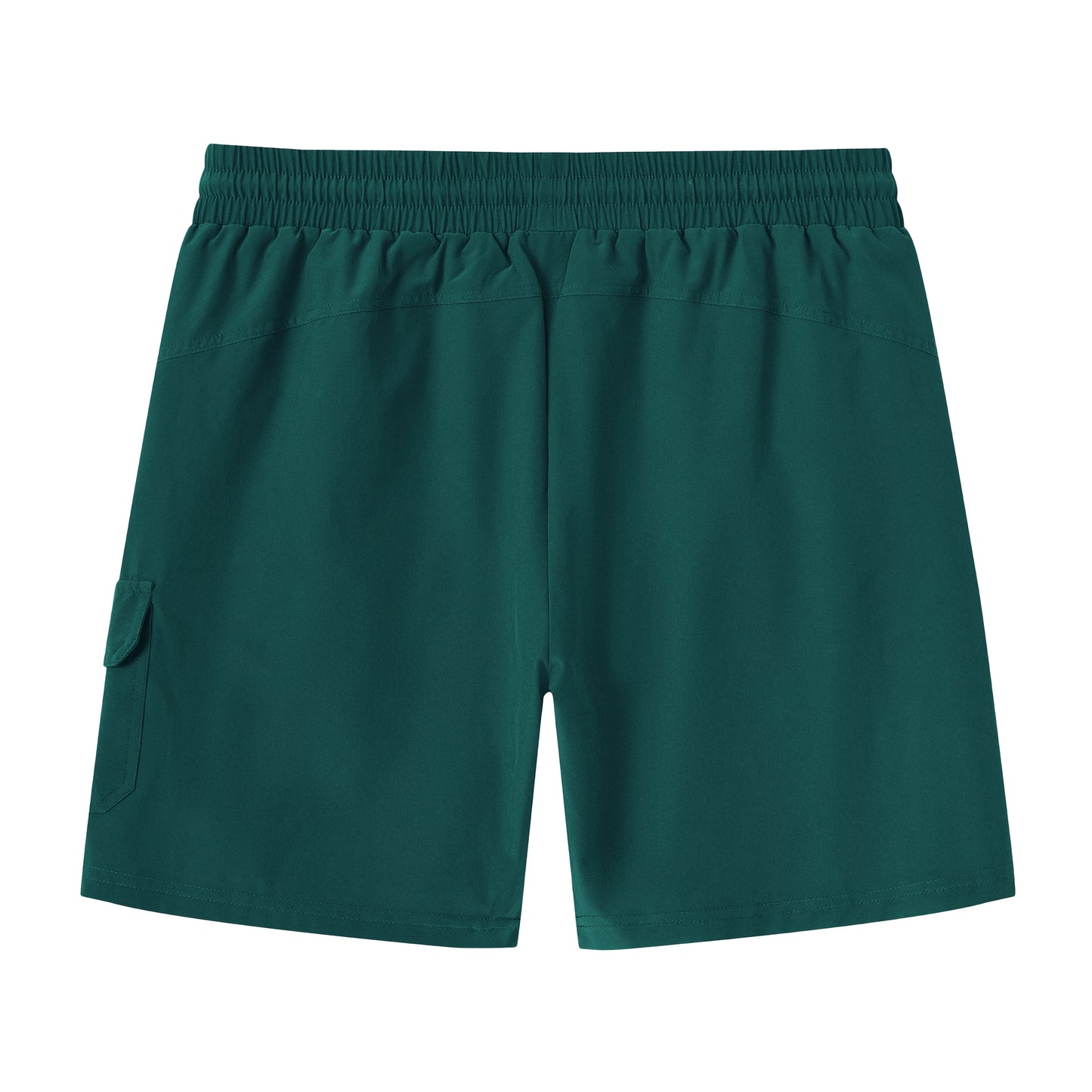 Sommerliche Herren-Badeshorts mit Camouflage-Streifen, schnelltrocknend, mit Reißverschlusstaschen und Mesh-Futter – ideal für Strand und Surfen.