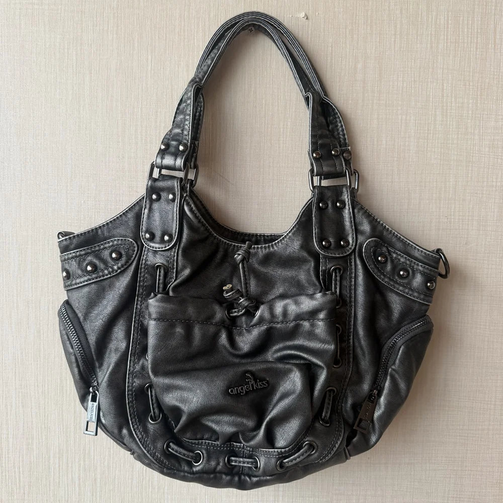 Damen-Schultertasche Großes Fassungsvermögen Mit Reißverschluss Und Mehreren Innenfächern