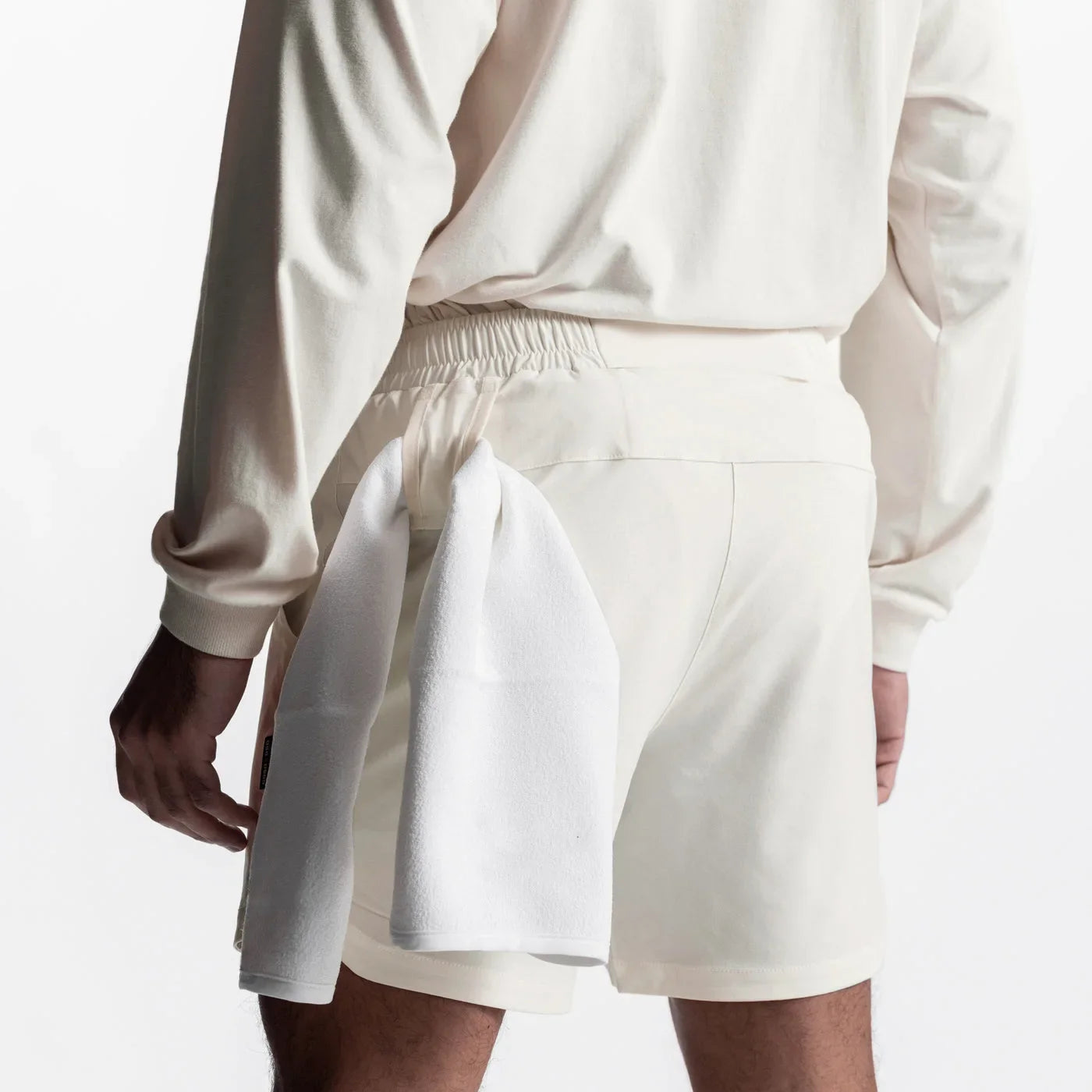 Atmungsaktive Baumwoll-Leinen-Shorts mit Kordelzug und elastischem Bund – ideal für den täglichen Strandbesuch
