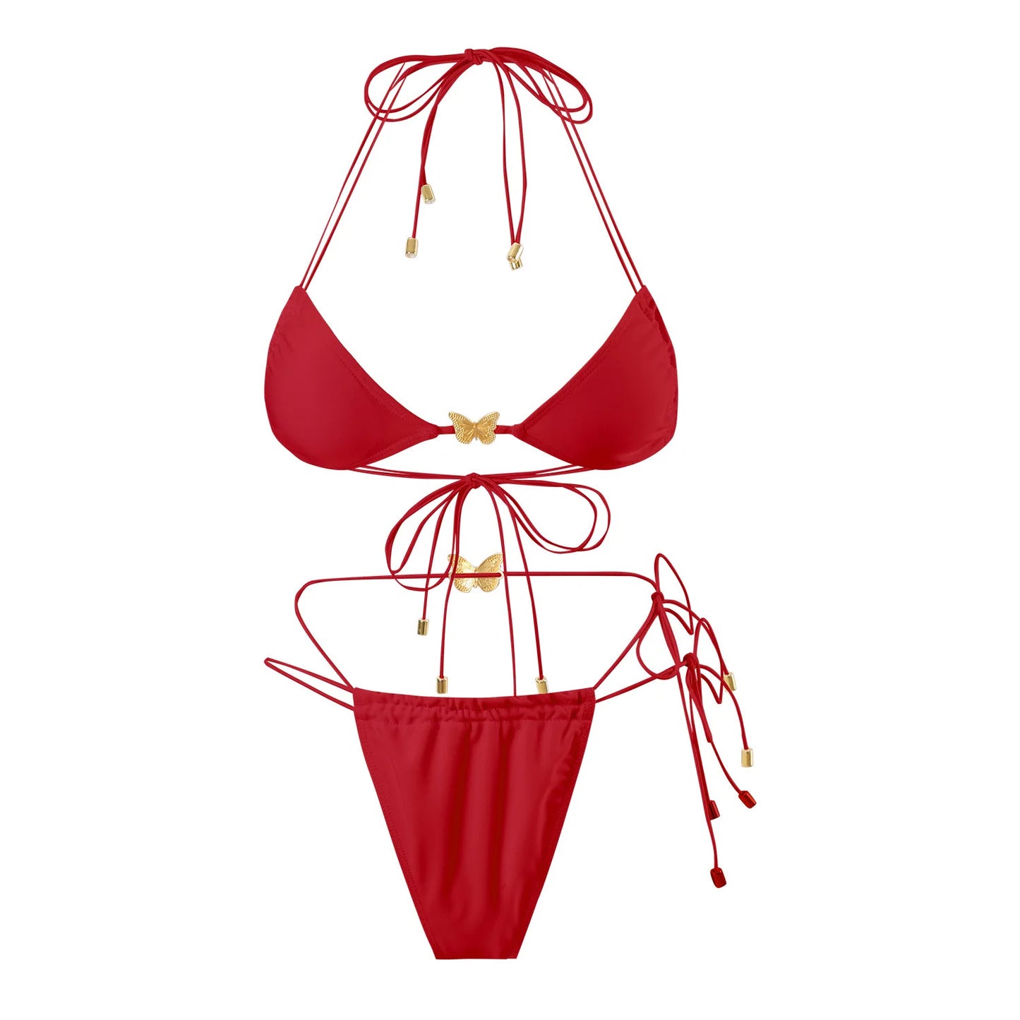 Dreiteiliges Damen-Bikini-Set im brasilianischen Stil – ideal für Strand und Pool