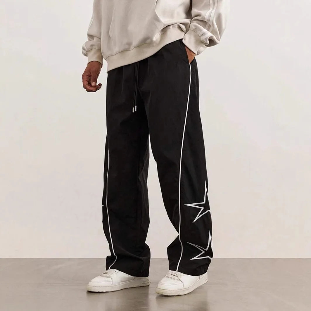 Männer Neue Gestickte Casual Hosen High Street Trendy Marke Retro Casual Hosen Männer