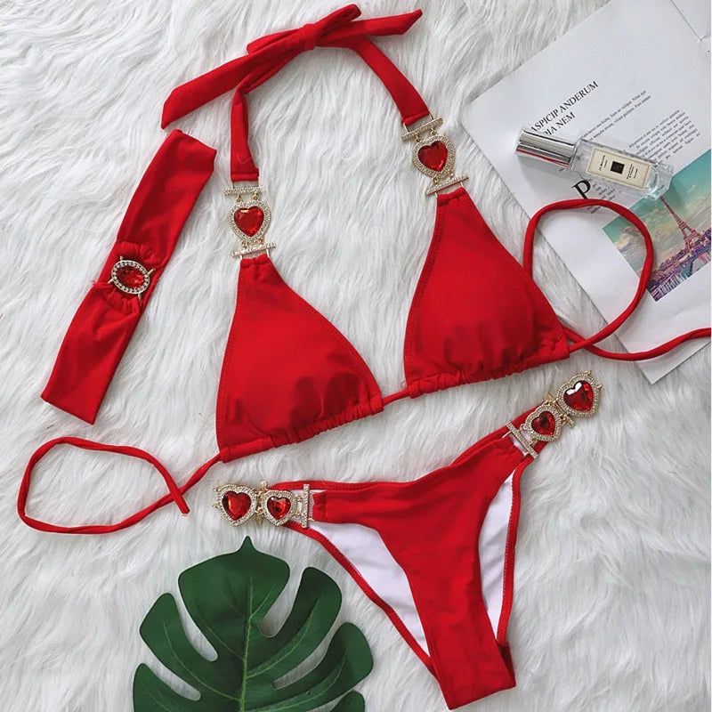 Sexy Bikini-Set mit Push-up und Rock – Perfekt für Strand und Pool