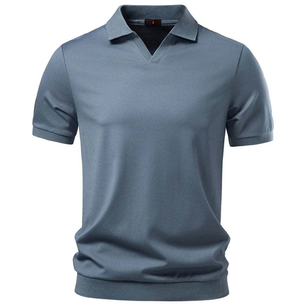 Hochwertiges Atmungsaktives Poloshirt Für Herren Mit Seidiger Weichheit
