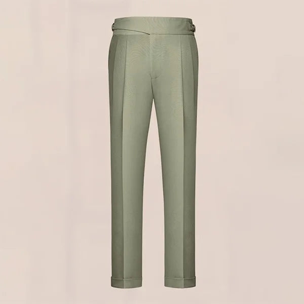 Herren anzüge Hose hohe Taille Freizeit neunte Hose Armee grün braun Khaki Italien Casual Style Hose plus Größe 40 Frühling Herbst