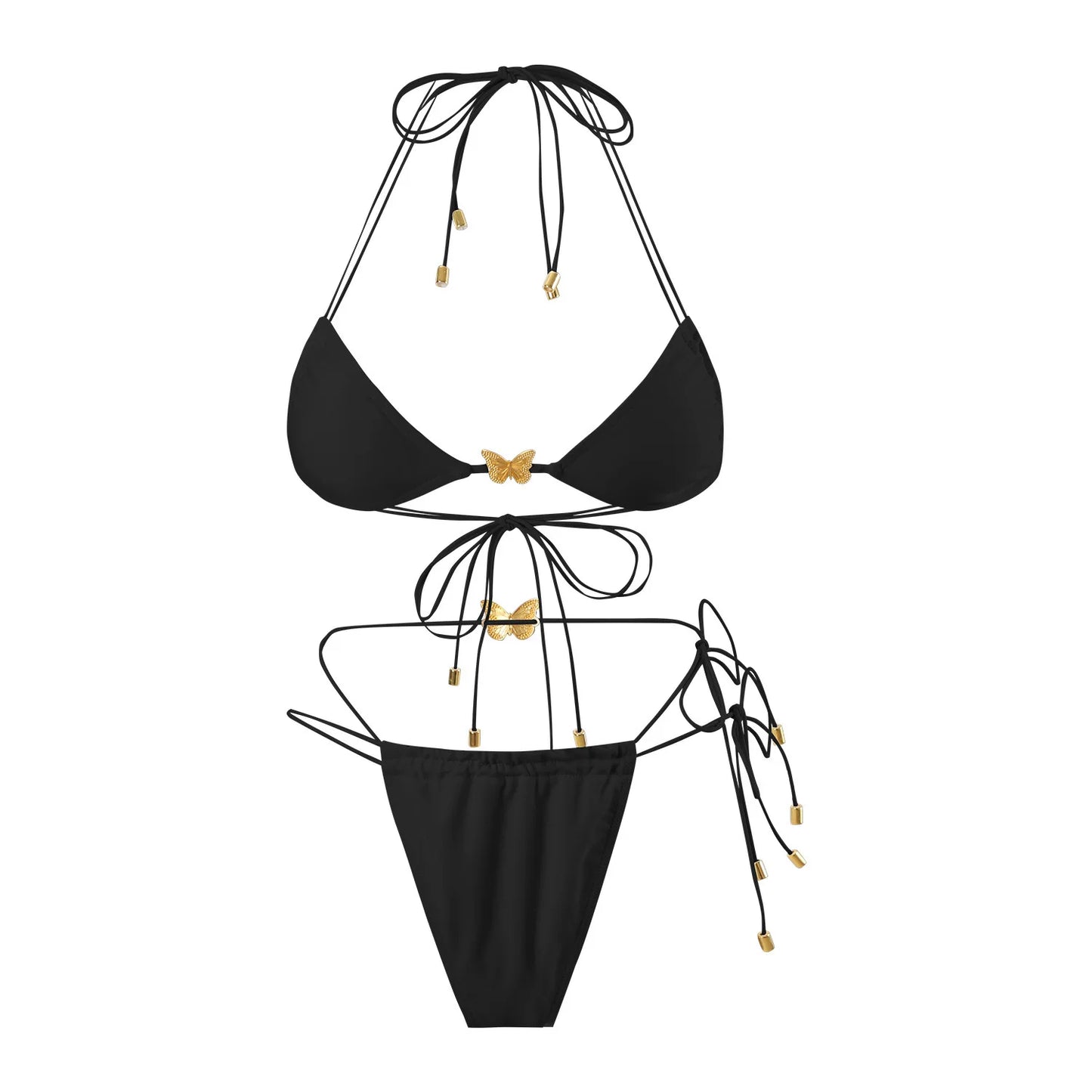 Dreiteiliges Damen-Bikini-Set im brasilianischen Stil – ideal für Strand und Pool