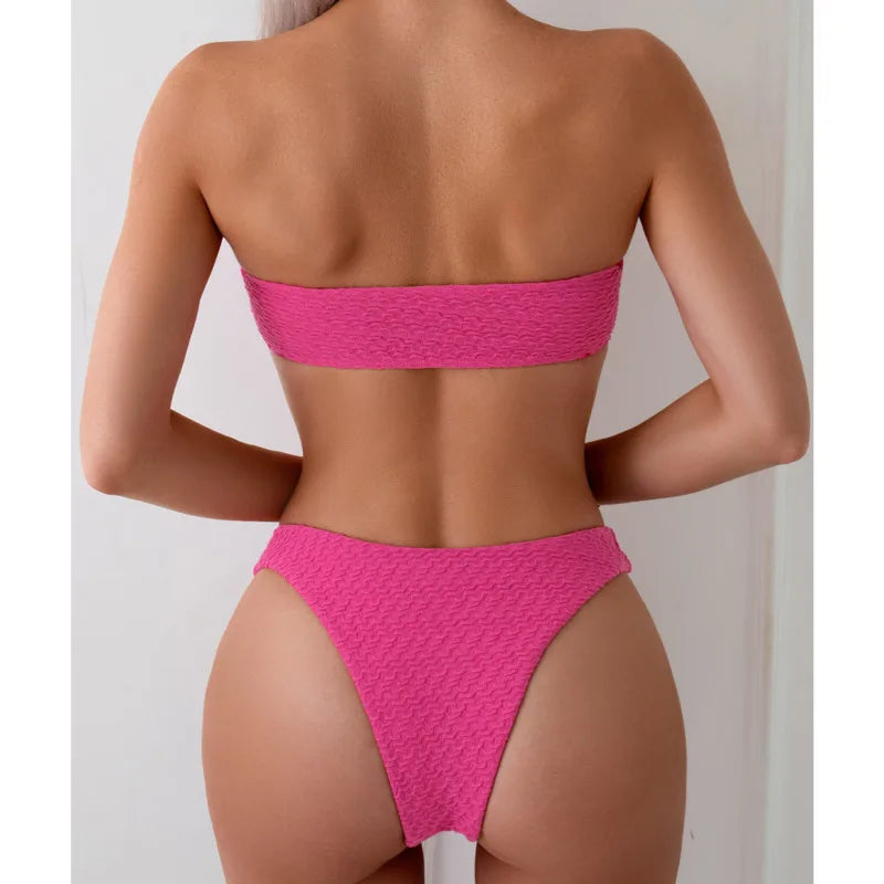 Sexy Bikini-Set mit Push-up für Damen – ideal für Strand und Pool
