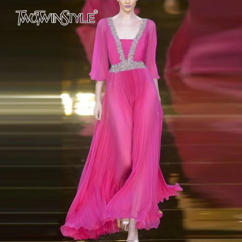 Elegantes Mini-Kleid für Damen mit halbem Stehkragen, langen Ärmeln und 3D-Blumen-Patchwork-Design – figurbetont und stilvoll.