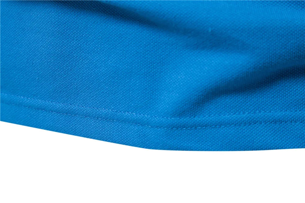 Herren Polo-Shirt aus Baumwolle mit Kurzarm im Patchwork-Stil