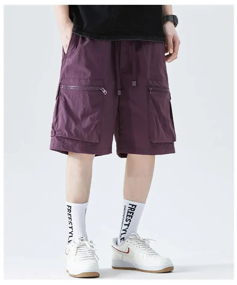 Herren-Laufshorts mit Handytasche und Reißverschlusstasche – ideal für Marathon und Sport.