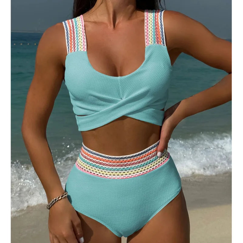 Sexy Bikini-Set in Gelb mit Push-up-Effekt – Perfekt für Strand und Pool