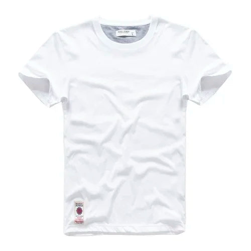 Männer T-Shirt aus Baumwolle im klassischen O-Ansatz mit hochwertiger Verarbeitung