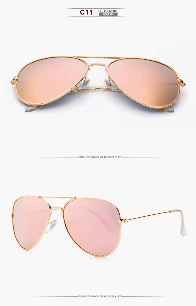 Sonnenbrille Pilot übergroß polarisiert 62mm UVA/UVB Etui Herren