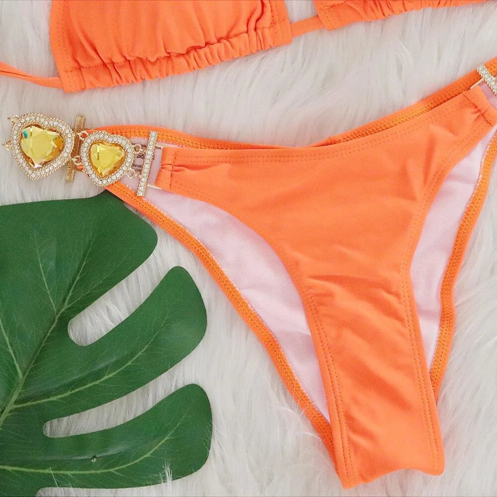 Sexy Bikini-Set mit Push-up und Rock – Perfekt für Strand und Pool