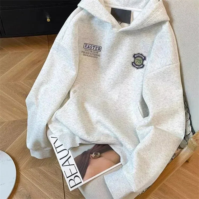 Herren Hoodie mit Grafikdruck im Vintage-Stil für Herbst und Winter