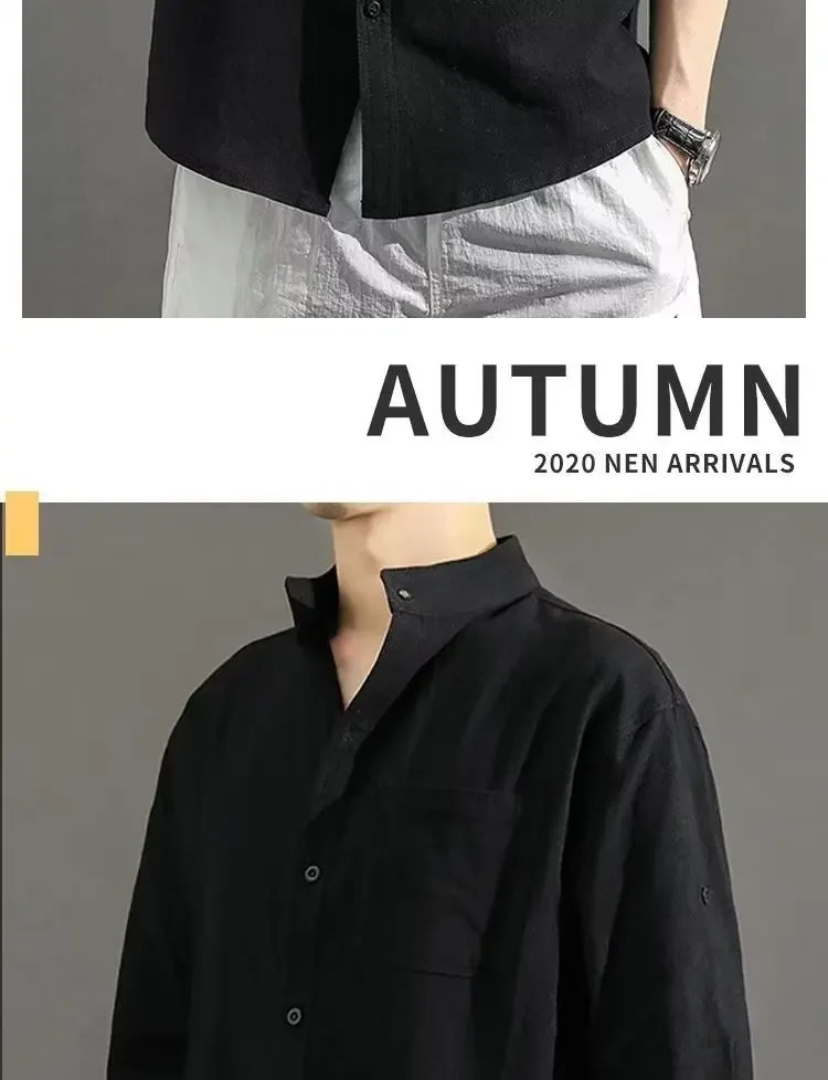 Lässiges Herren-Langarmshirt mit digitalem Farbverlauf – ideal für den Herbst