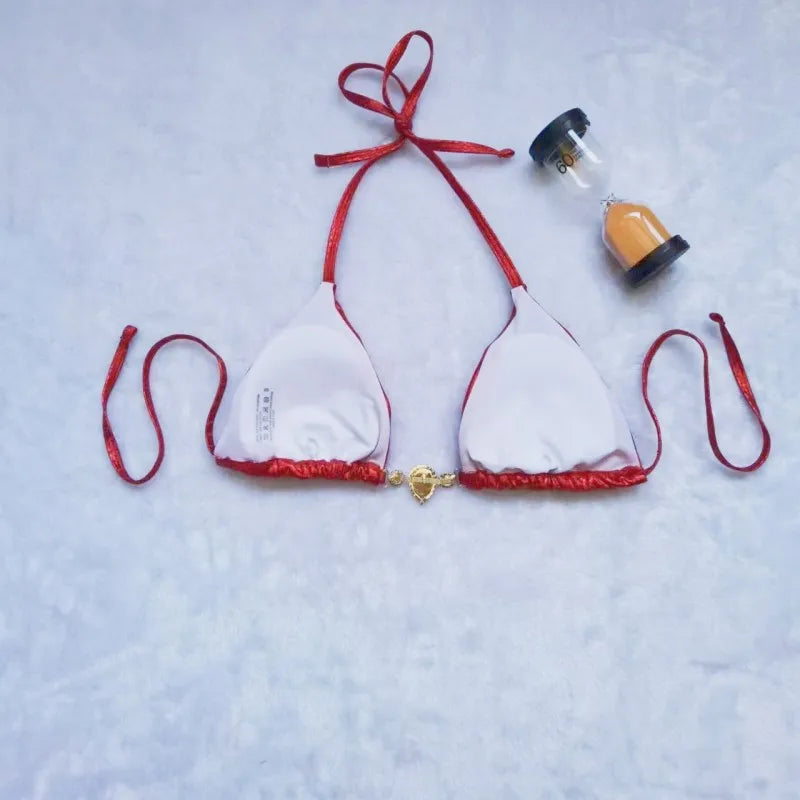 Dreiteiliger Damen-Bikini im brasilianischen Stil – ideal für Strand und Pool