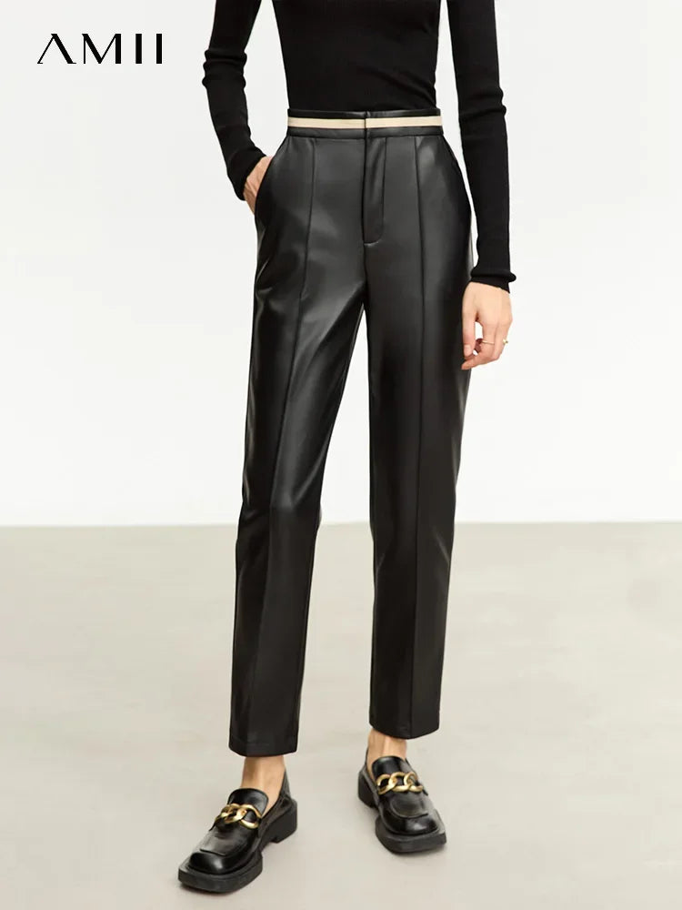 Sommerliche Damen-Casual-Hose mit asymmetrischem Schnitt und weitem Bein – modische, lockere lange Hose für Frauen