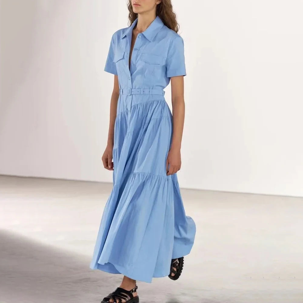 Schulterfreies ärmelloses Patchwork-Kleid mit Hohldesign für Damen – figurbetont und stilvoll