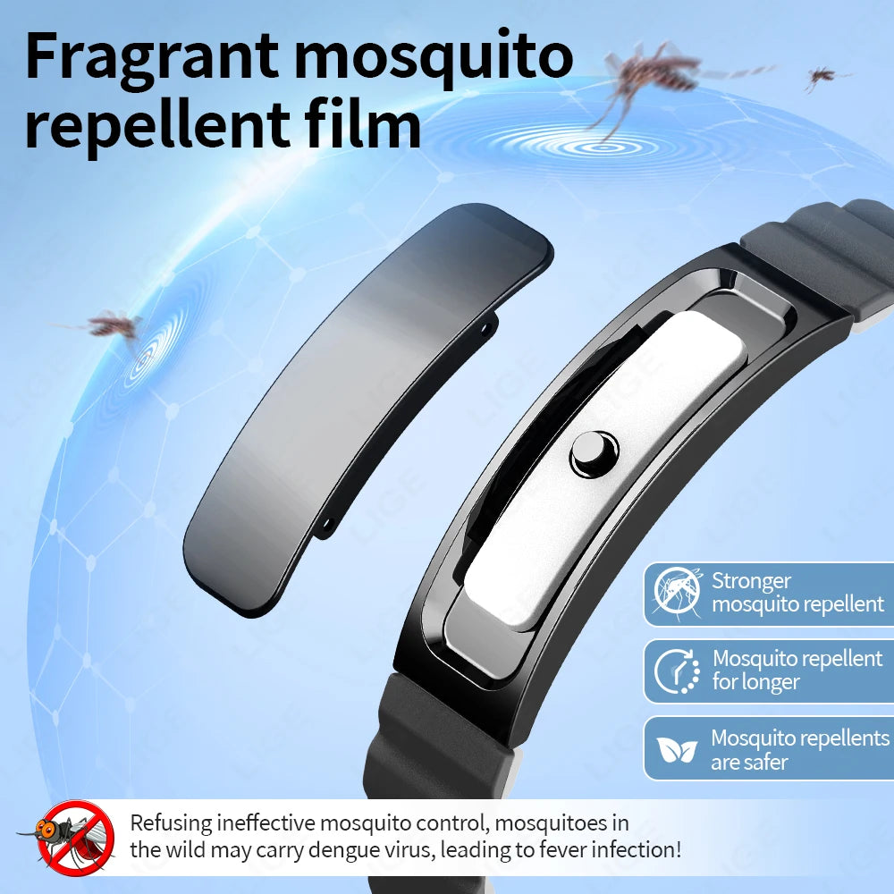 Herren Smartwatch mit Anti-Mücken-Funktion und Schlaf-Gesundheitsüberwachung