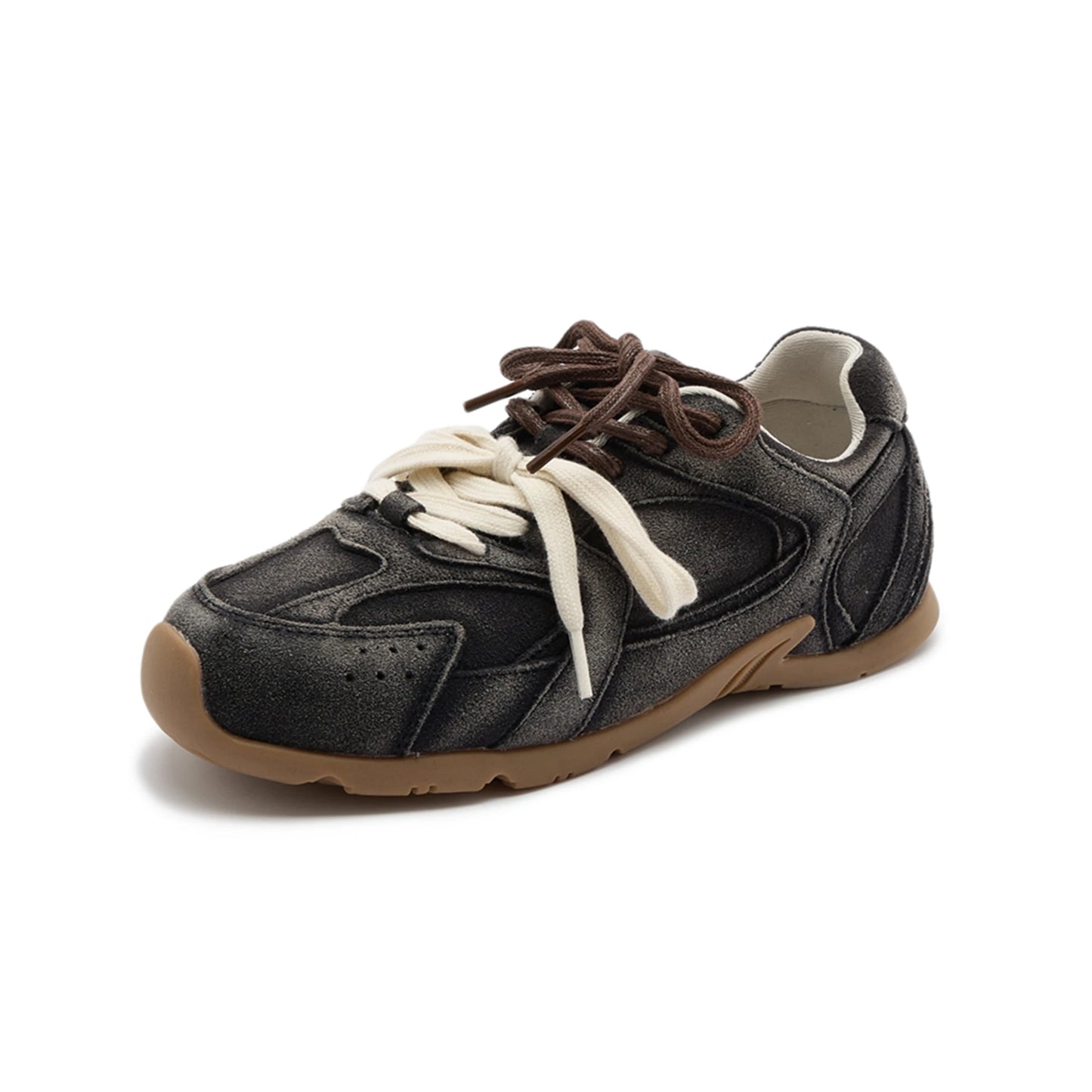 AIYUQI frauen Turnschuhe 2025, Neue Nicht-slip Deutsch Training Schuhe Für Frauen Flache Große-größe Echtes Leder Laufschuhe weibliche Schuhe