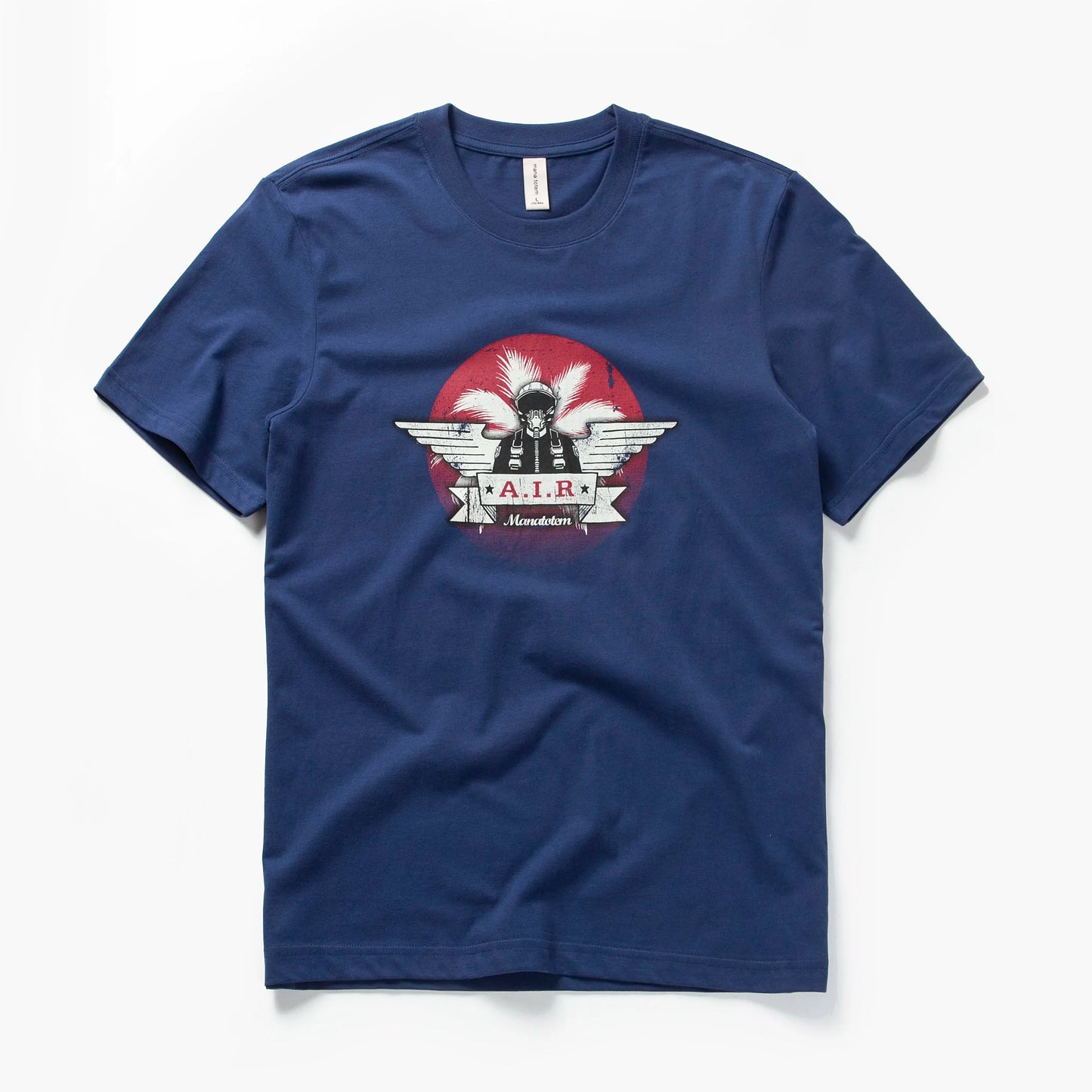 Herren T-Shirt mit Druck „Pilot“ im Casual-Stil aus 100 Prozent Baumwolle