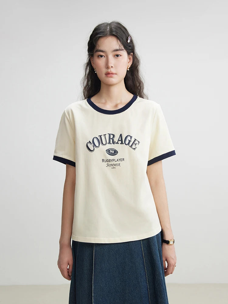 Elegantes Damen-Shirt im neuen chinesischen Stil mit einzigartigem Druckdesign und V-Ausschnitt – lockeres, vielseitiges Sommer-Top für den Alltag.