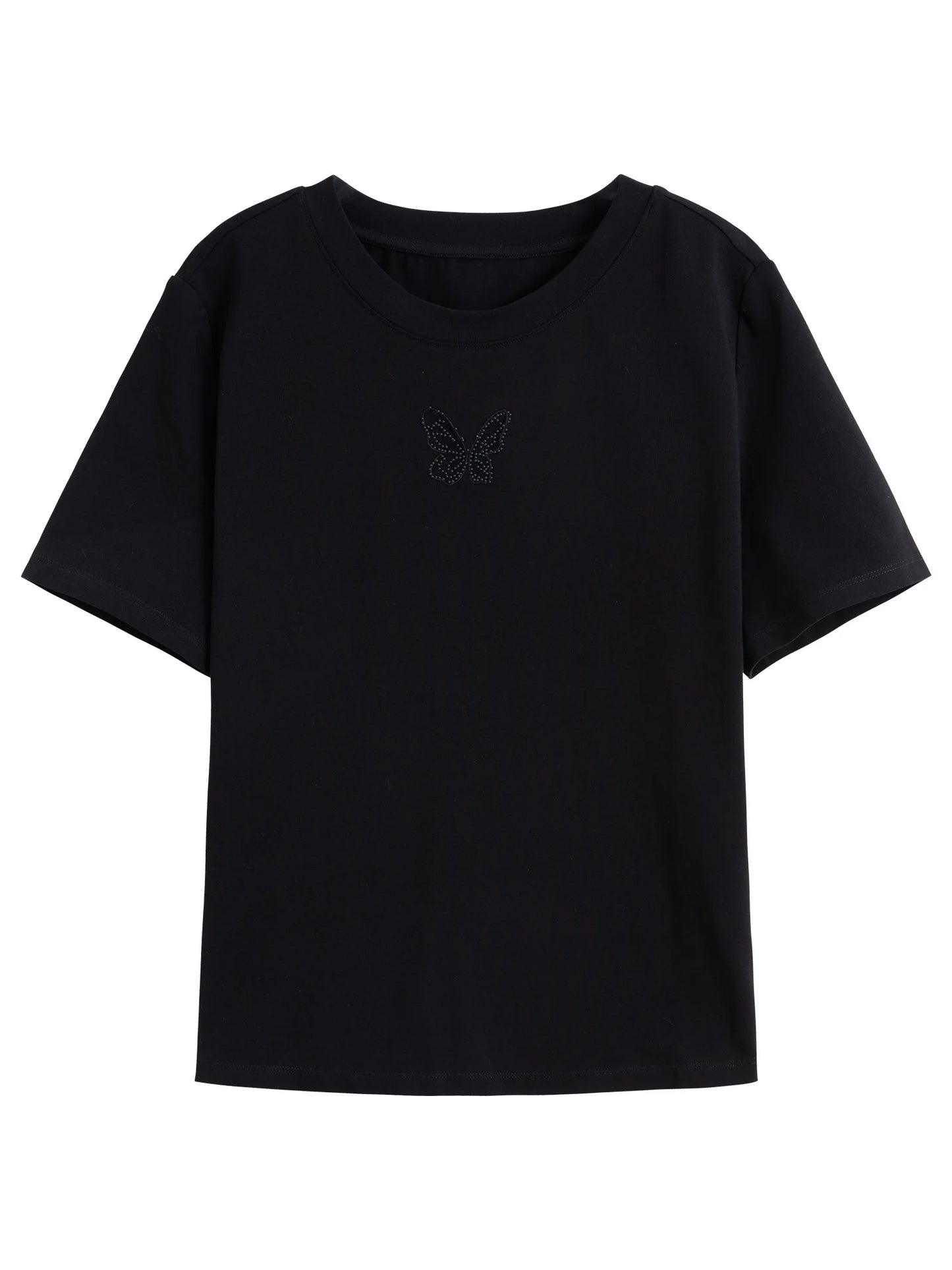 Wickelshirt für Damen in Übergröße mit Perlen und kurzen Ärmeln – Sommerliches, figurbetontes Strickdesign