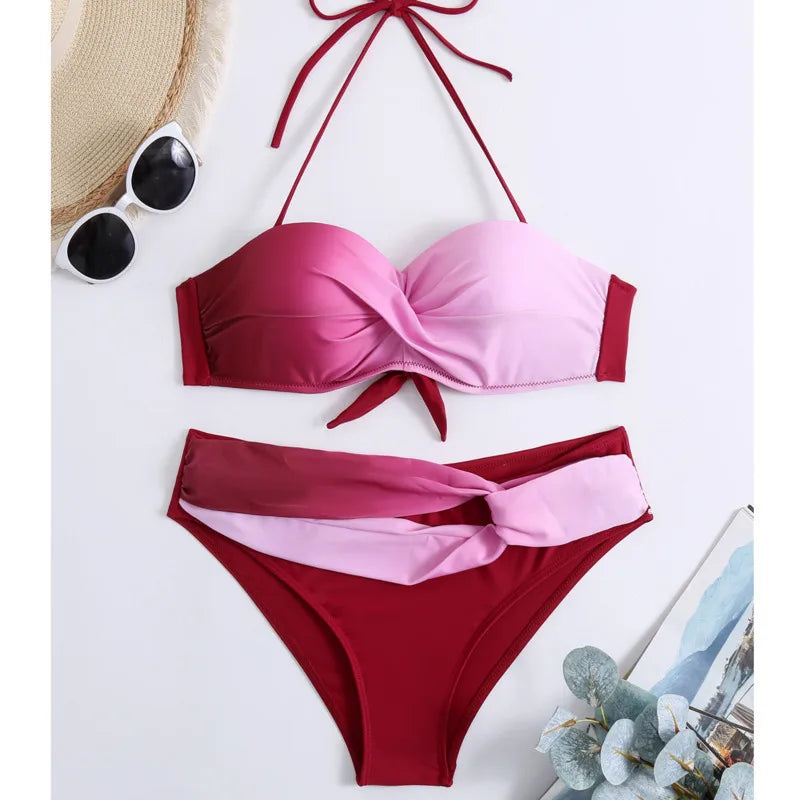 Sexy Bikini-Set für Damen mit Push-up-Effekt – ideal für Strand und Pool
