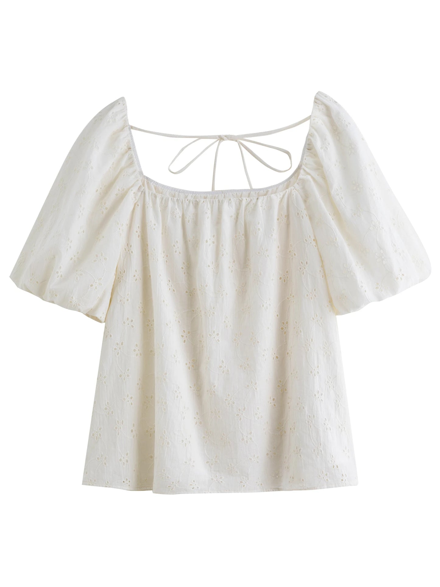 Lässiges Plus-Size Damen T-Shirt mit U-Ausschnitt und Rüschen, gestrickt im Fake-Zweiteiler-Look.