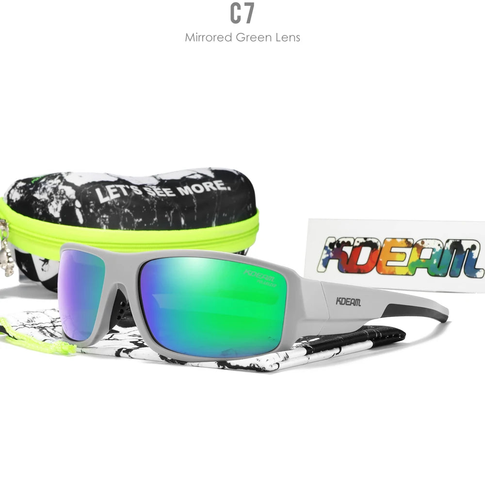 Sonnenbrille Sport polarisiert Cat.3 Druckmuster Rahmen Herren