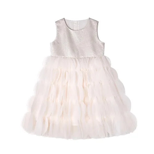 Lila Prinzessinnen-Kleid aus Gaze mit Pailletten für Mädchen – festliche Kinderbekleidung für Partys und Hochzeiten, Größe 3T-12T
