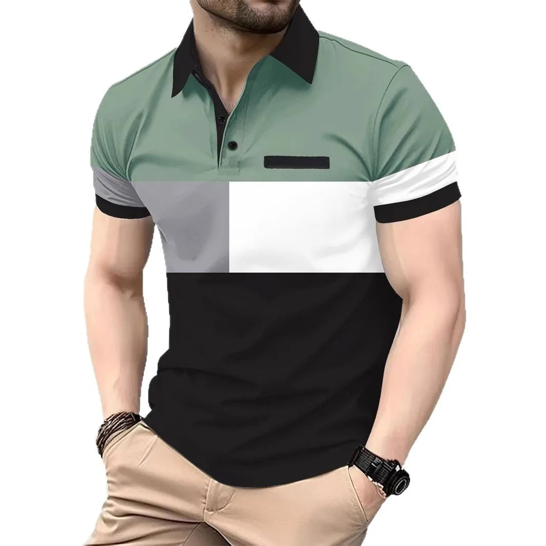 Hochwertiges Herren-Poloshirt mit Reverskragen und kurzen Ärmeln – hautfreundlich, atmungsaktiv und vielseitig für den Sommer