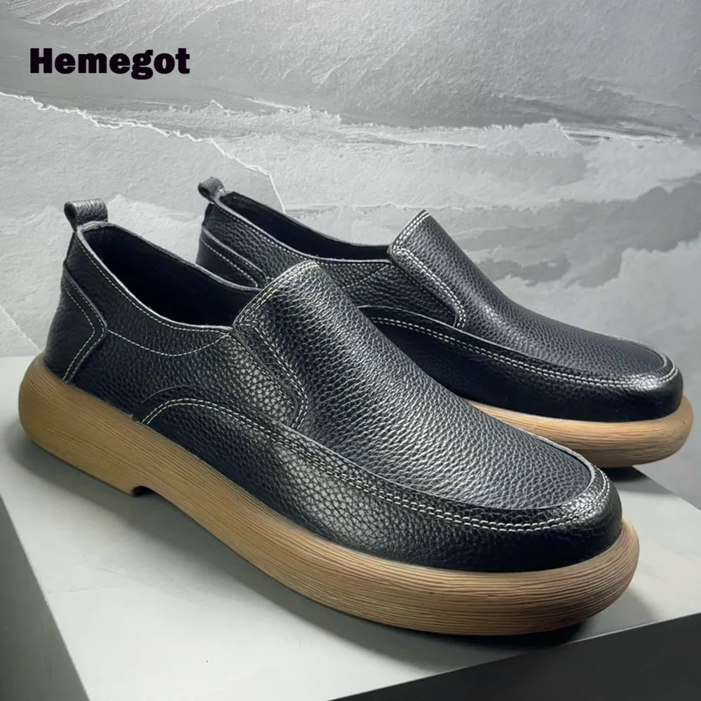 Elegante Herren-Loafer mit dicker Sohle – stilvoll & komfortabel