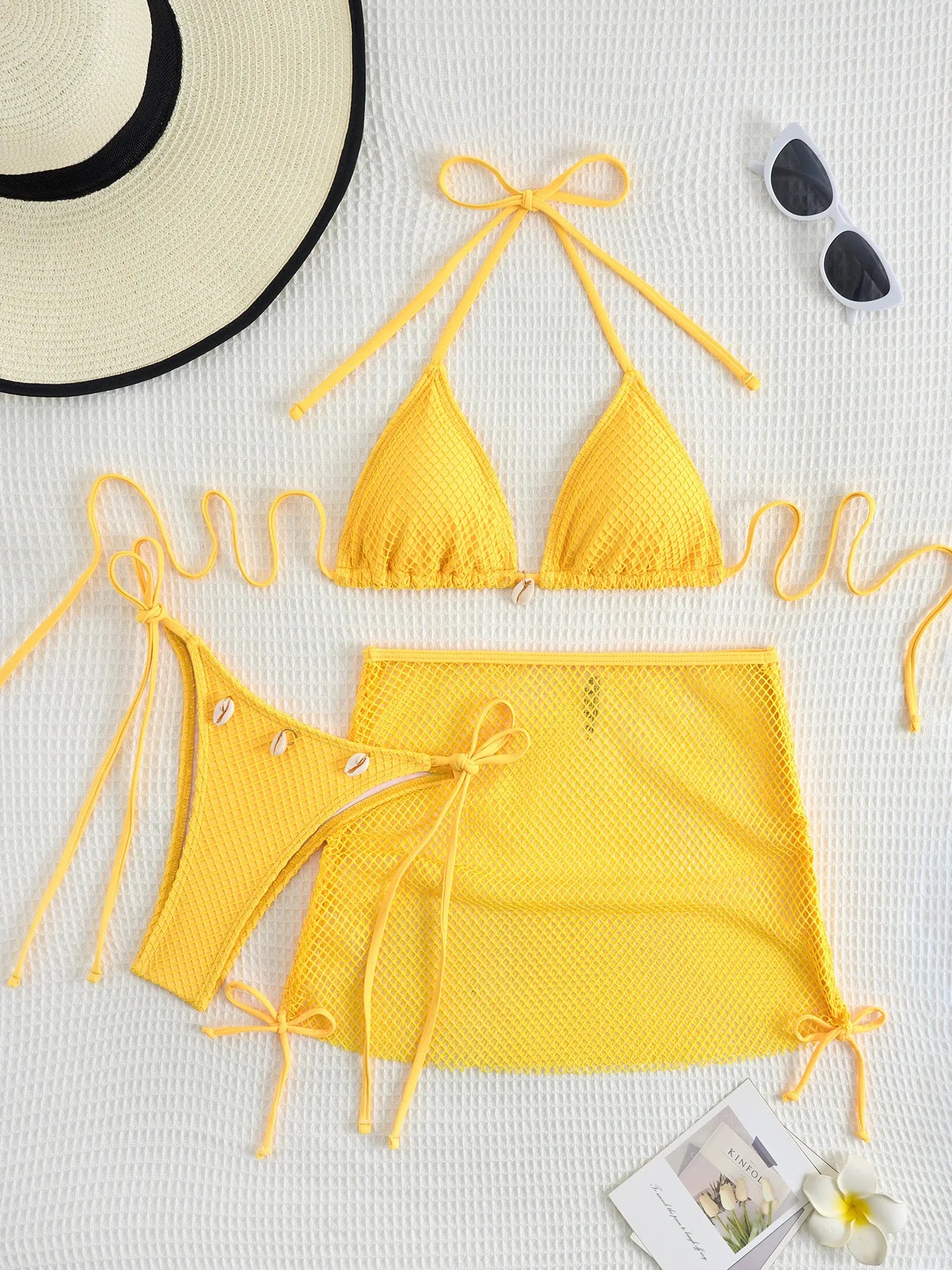 Sexy Bikini-Set mit Push-up und hoher Taille – Perfekt für Strand und Pool