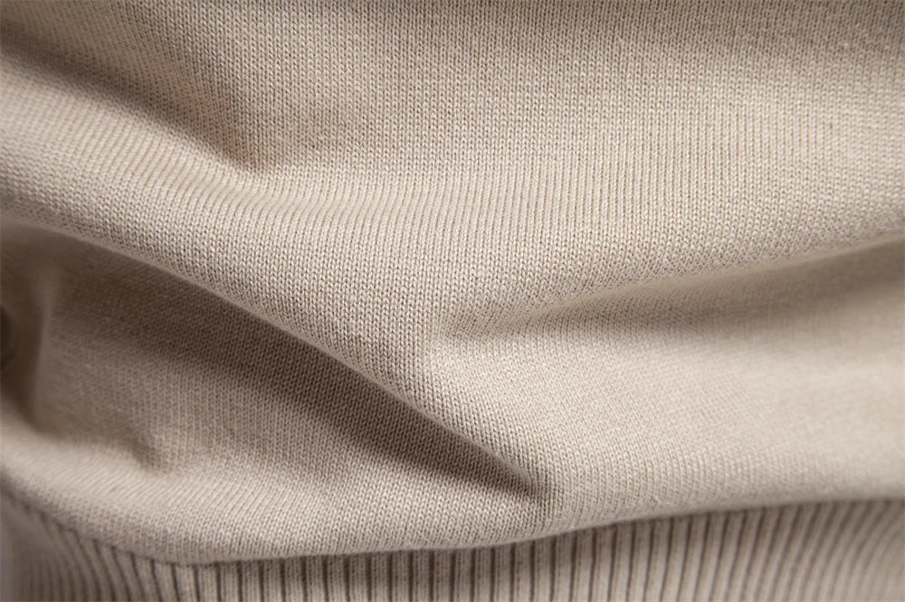 Herren Pullover aus fester Baumwolle mit lässigem V-Ausschnitt und langen Ärmeln