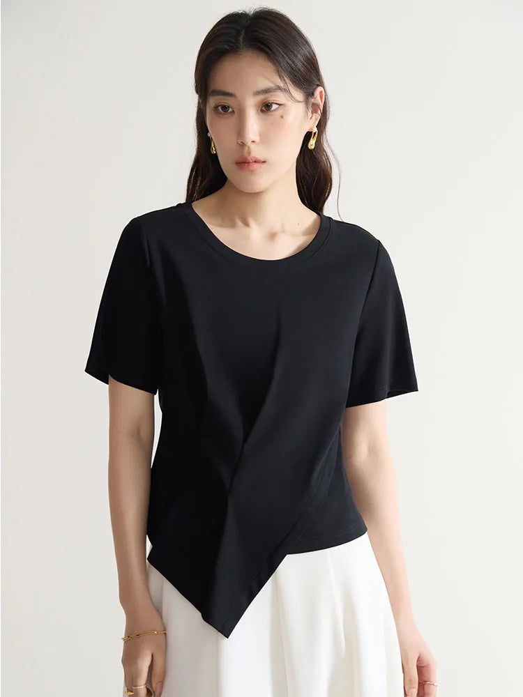Elegantes Damen-Commuter-Hemd in Übergröße mit schlichtem Revers – ideal für den Sommer