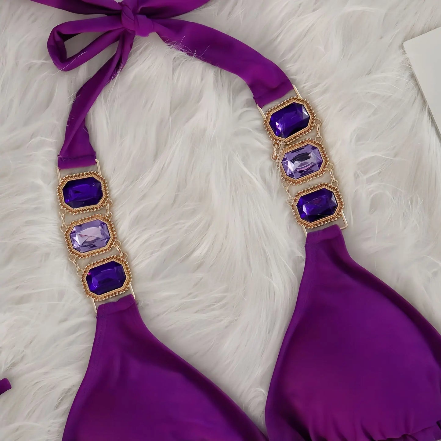 Brauner Push-Up-Bikini im brasilianischen Stil für Damen – ideal für Strand und Pool