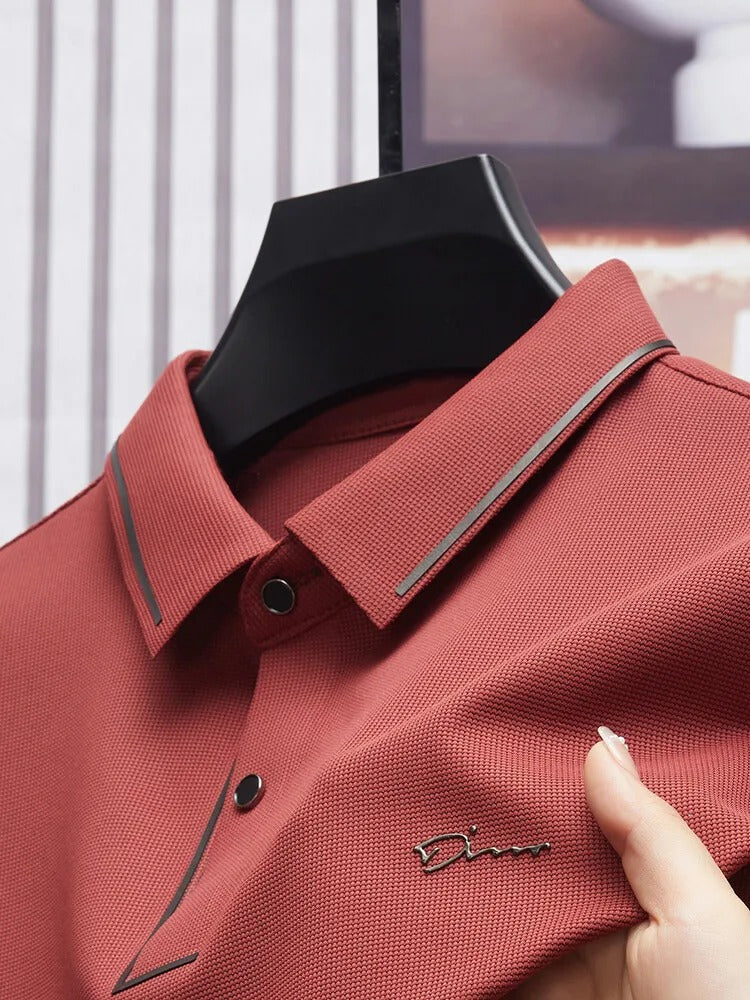 Kurzarm-Casual-T-Shirt mit V-Ausschnitt und Waffelstruktur – ideal für den Sommer
