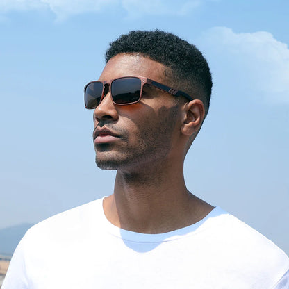 Sonnenbrille Al-Mg quadratisch polarisiert Spiegel Sport Herren Damen