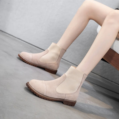 AIYUQI Women Chelsea Boots 2025 Autumn Winter New British Style Fashion Marton Boots Women Suede Slip-on Ankle Boots Women