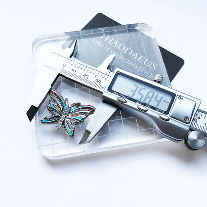 Damen-Charm-Anhaenger Schmetterling tropisch aus Sterlingsilber