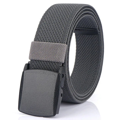 Unisex-Gürtel aus Nylon mit Elastischem Stretchband und Metallfreiem Schnellverschluss Gestreift