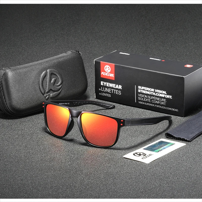 Sonnenbrille Kristallrahmen HD polarisiert Spiegel glasklar Unisex