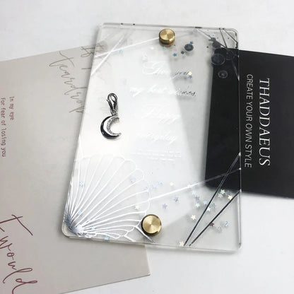 Damen-Charm-Anhänger Mond Statement Schutz aus Sterlingsilber